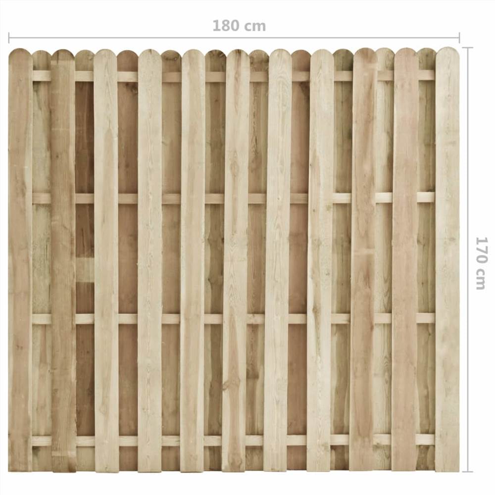 Fence Panel Impregnated Pinewood 180x170 cm