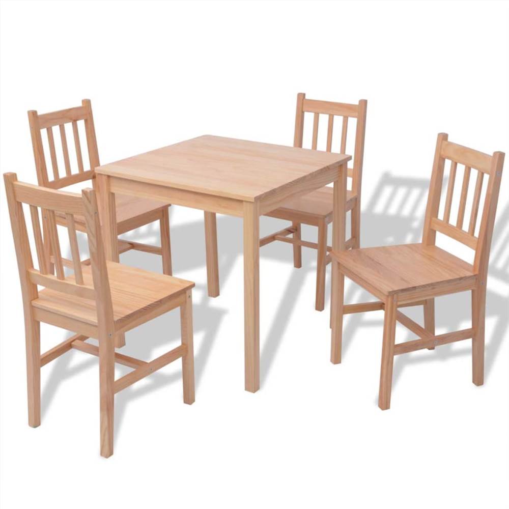 Five Piece Dining Set Pinewood