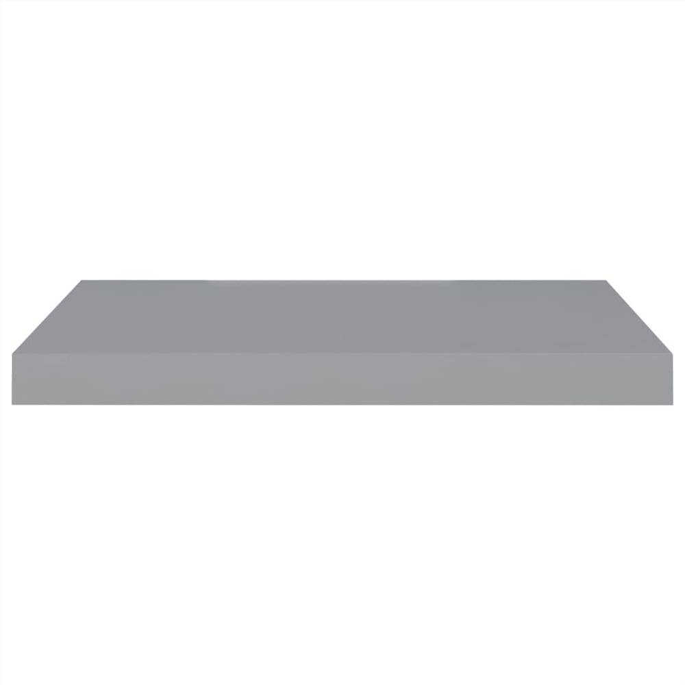 Floating Wall Shelf Grey 60x23.5x3.8 cm MDF