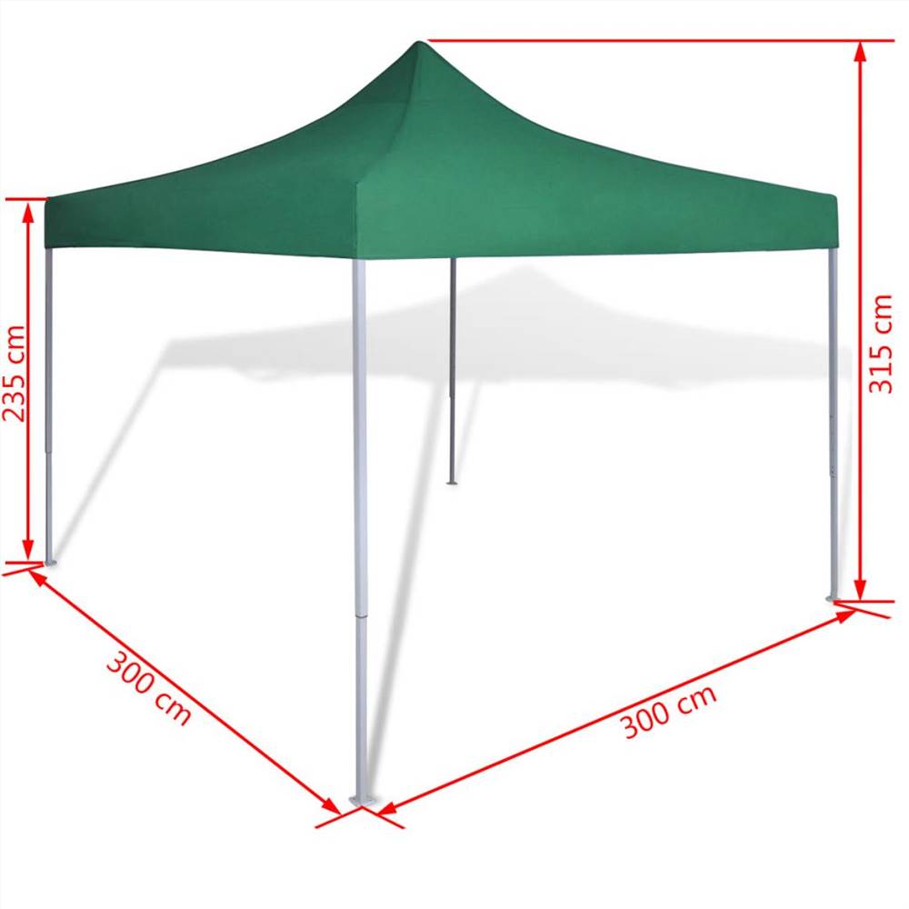 Foldable Tent 3x3 m Green