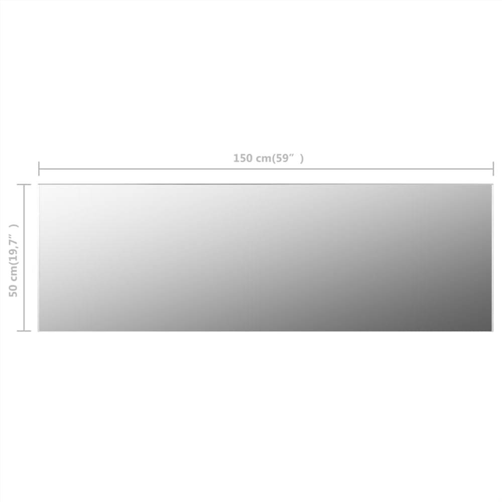 Frameless Mirror 150x50 cm Glass