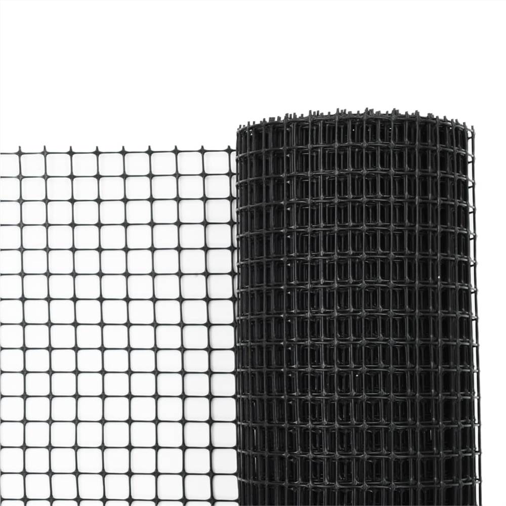 Garden Fence Mesh HDPE 30x0.6 m Black