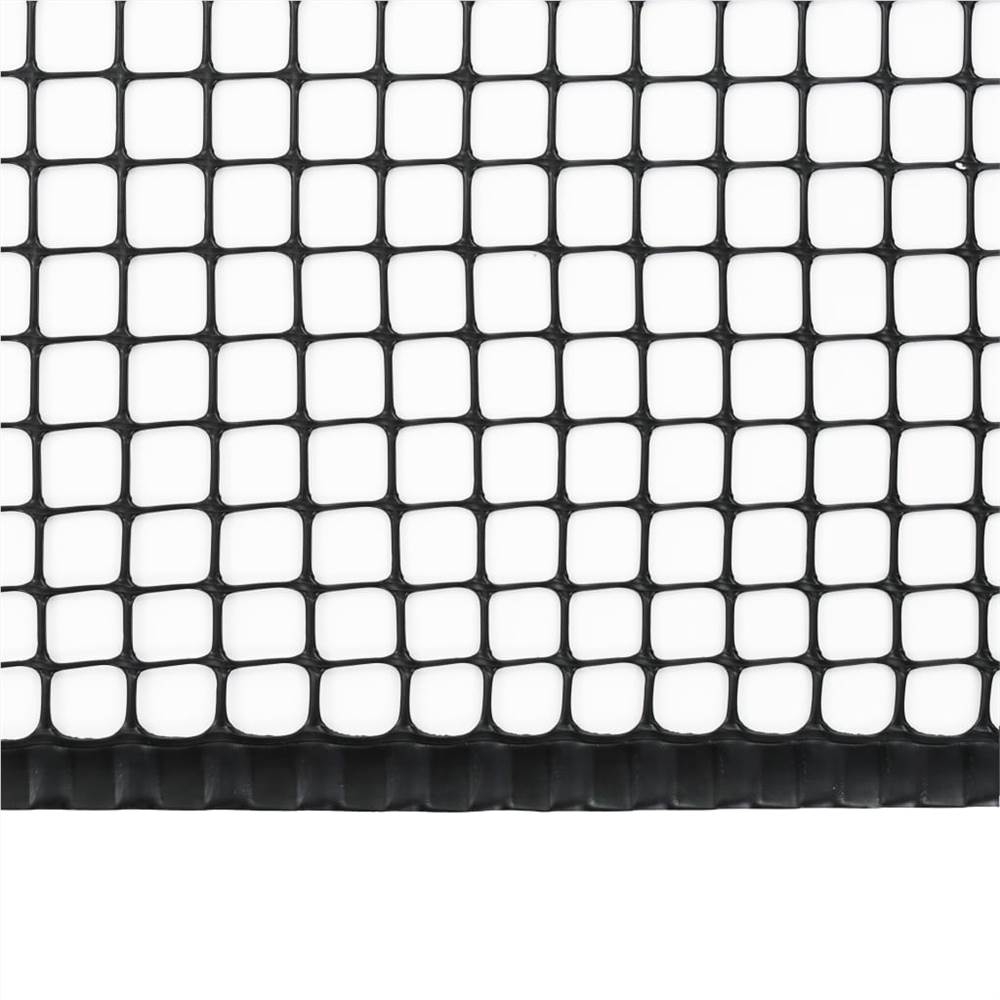 Garden Fence Mesh HDPE 30x0.6 m Black