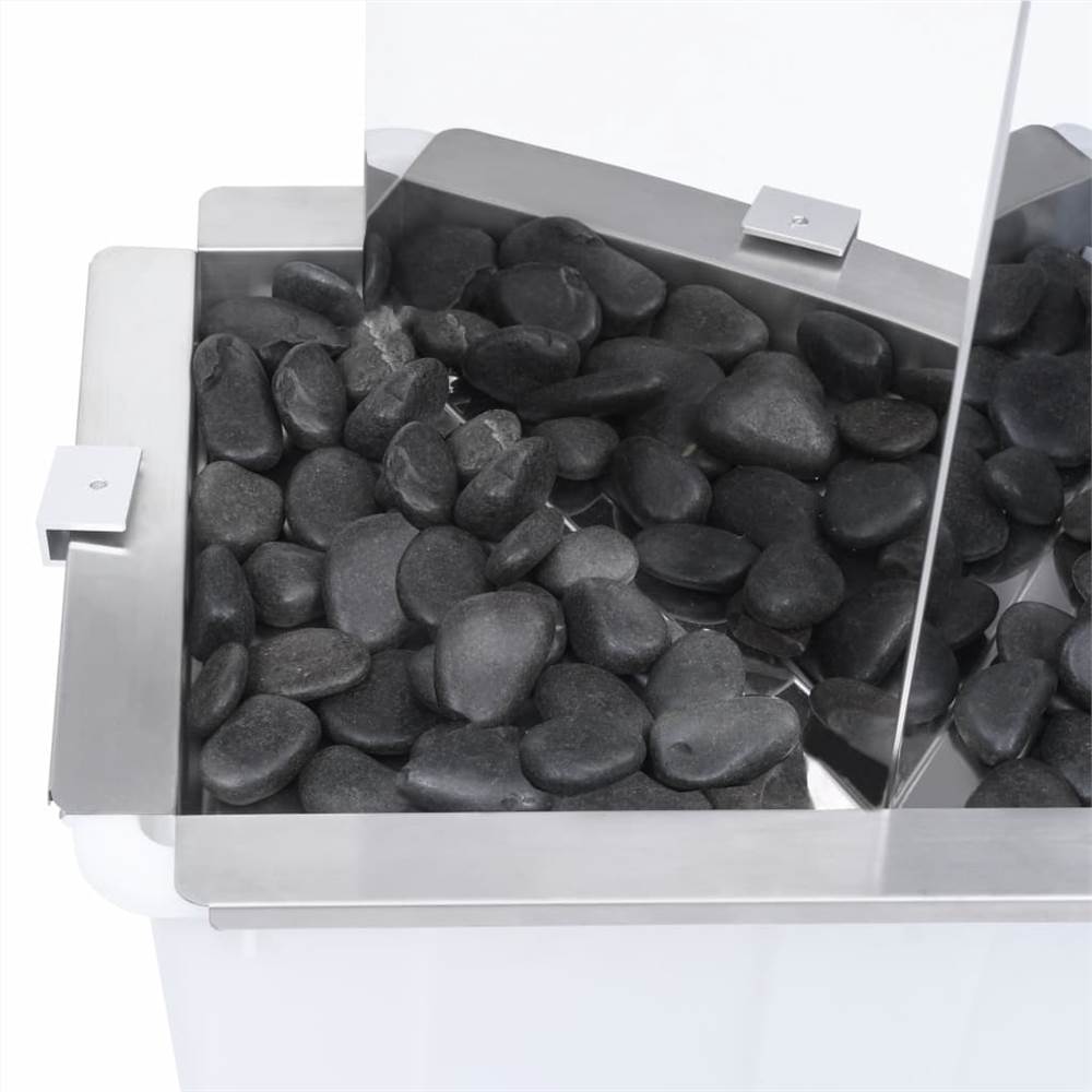 Garden Fountain with Pump Stainless Steel 76 cm Triangular