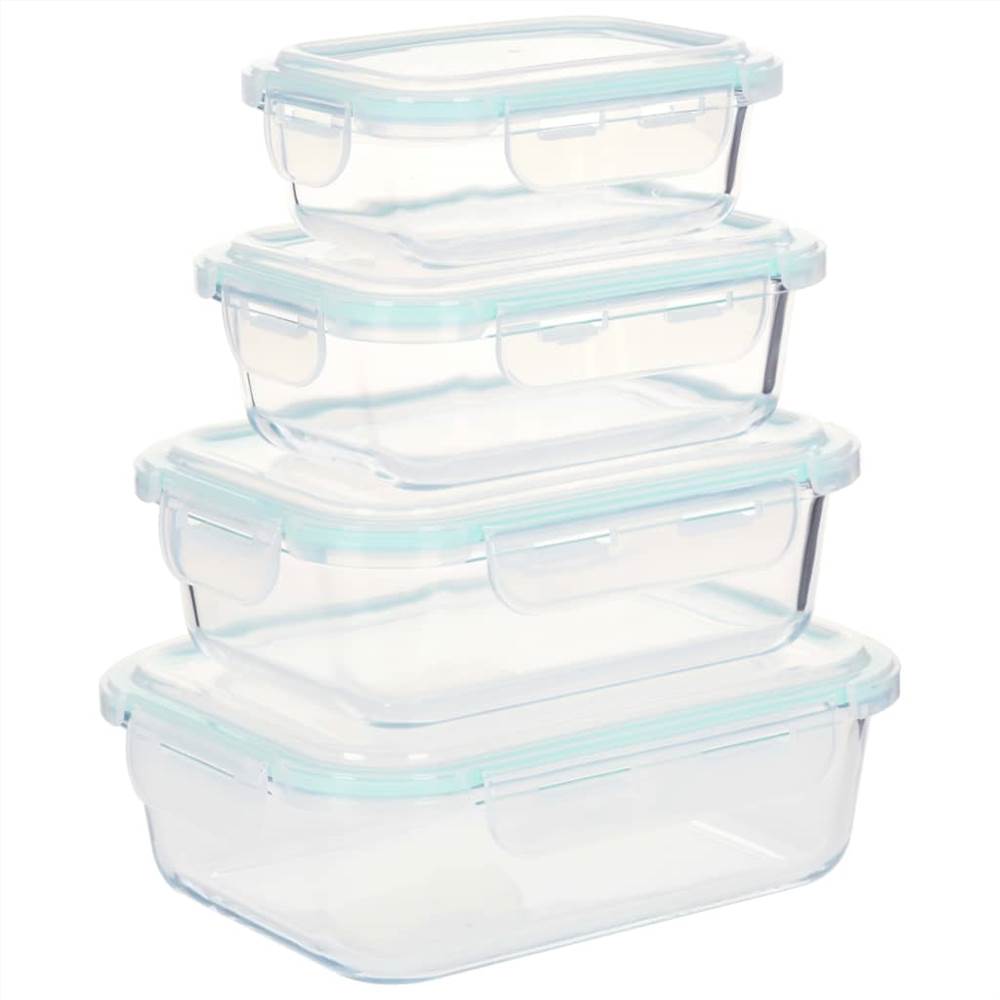 Glass Food Storage Containers 16 Pieces