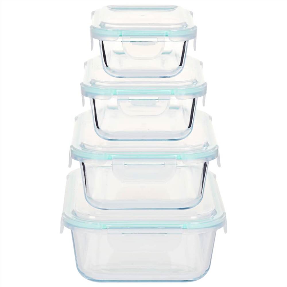 Glass Food Storage Containers 16 Pieces