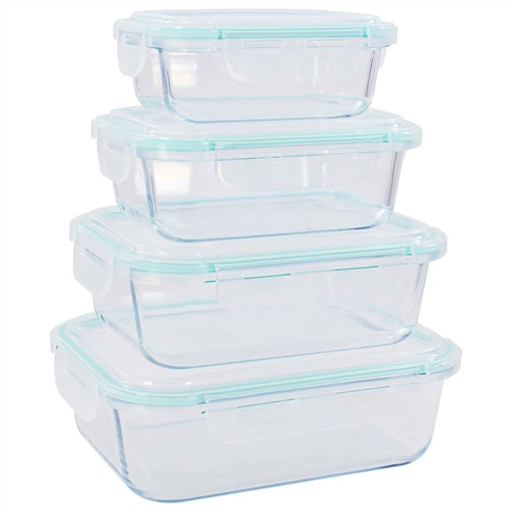 Glass Food Storage Containers 16 Pieces