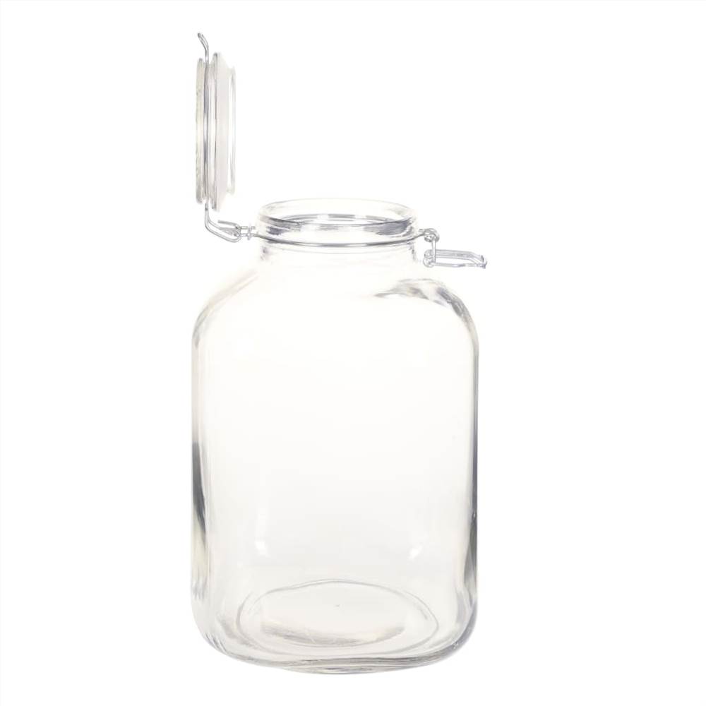 Glass Jam Jars with Lock 6 pcs 5 L