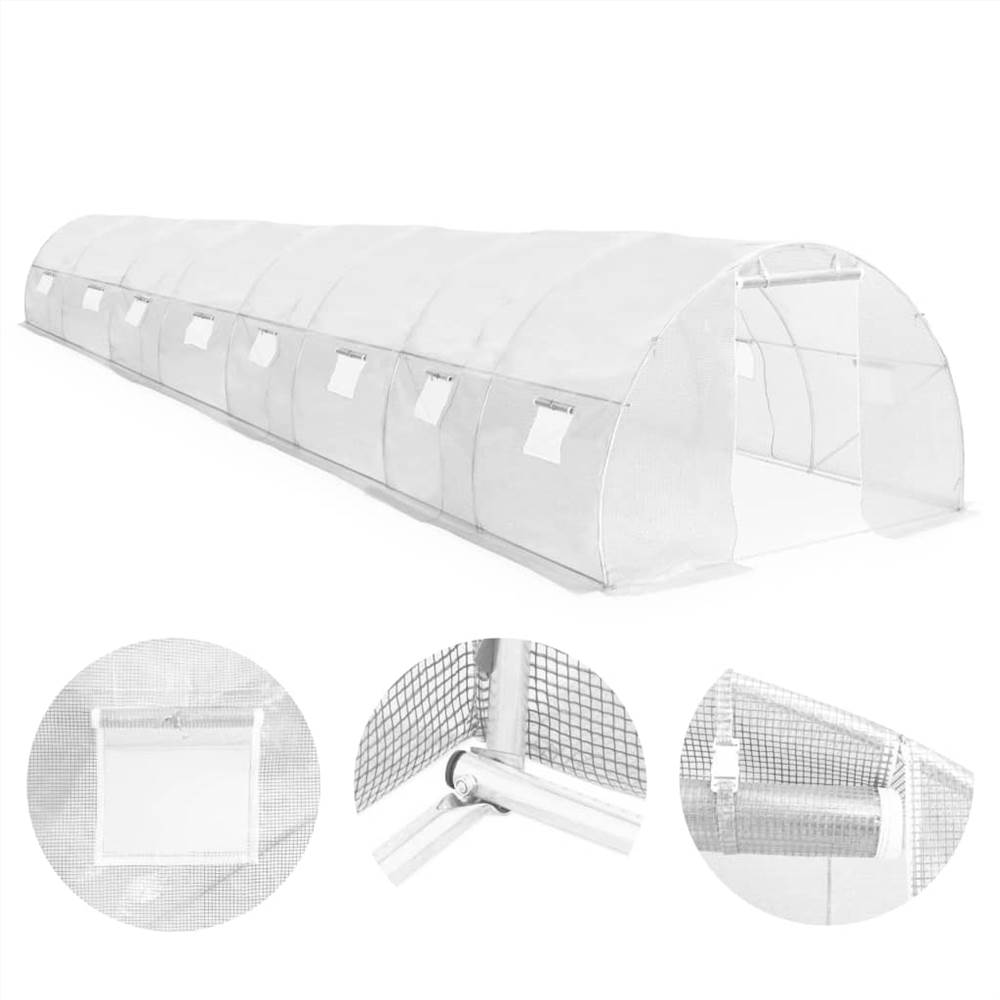 Greenhouse 36m² 1200x300x200 Cm 15 Greenhouse 36m² 1200x300x200 cm