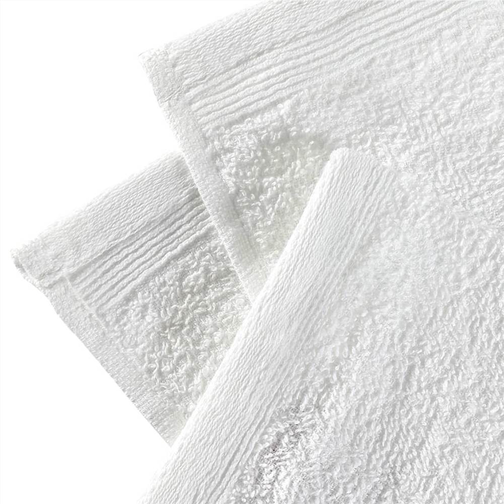 Guest Towels 25 pcs Cotton 350 gsm 30x30 cm White