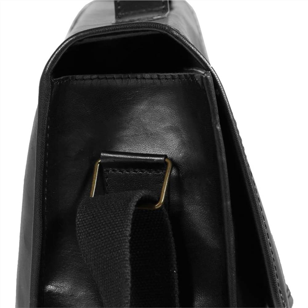 Laptop Bag Real Leather Black