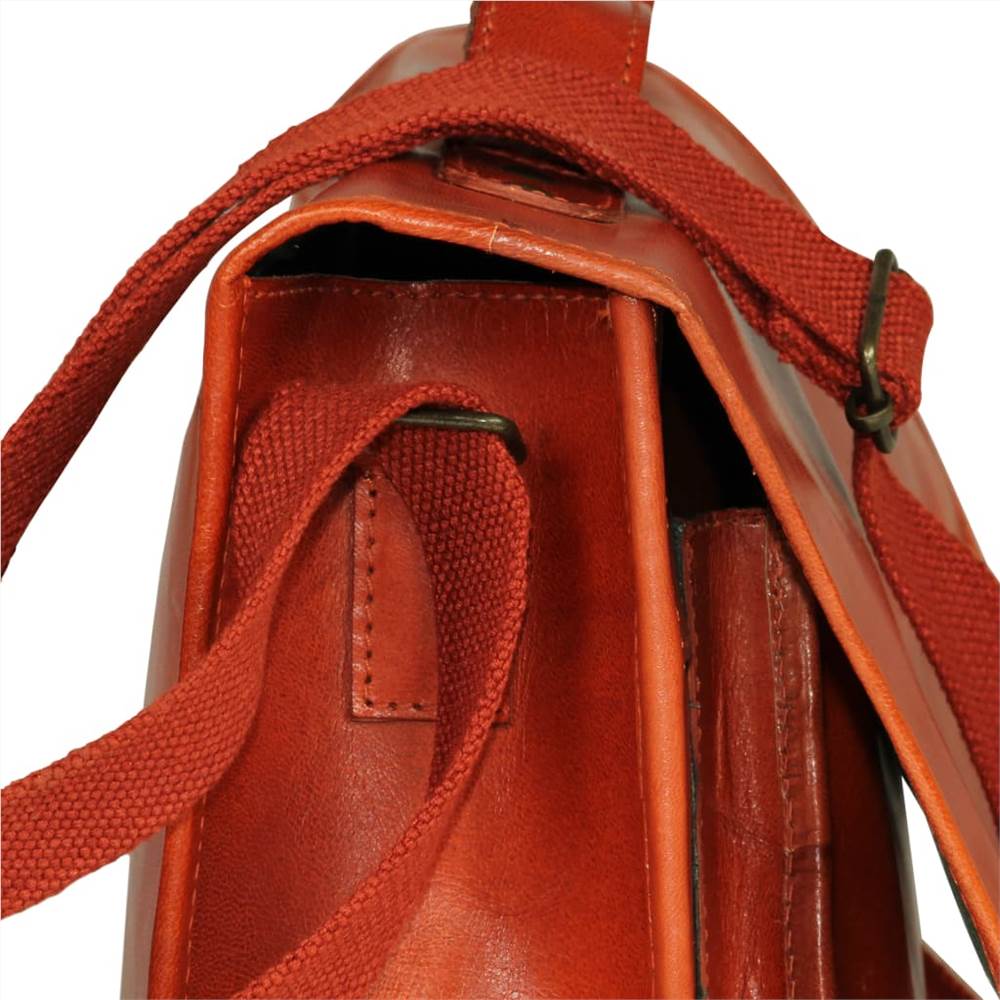 Laptop Bag Real Leather Tan