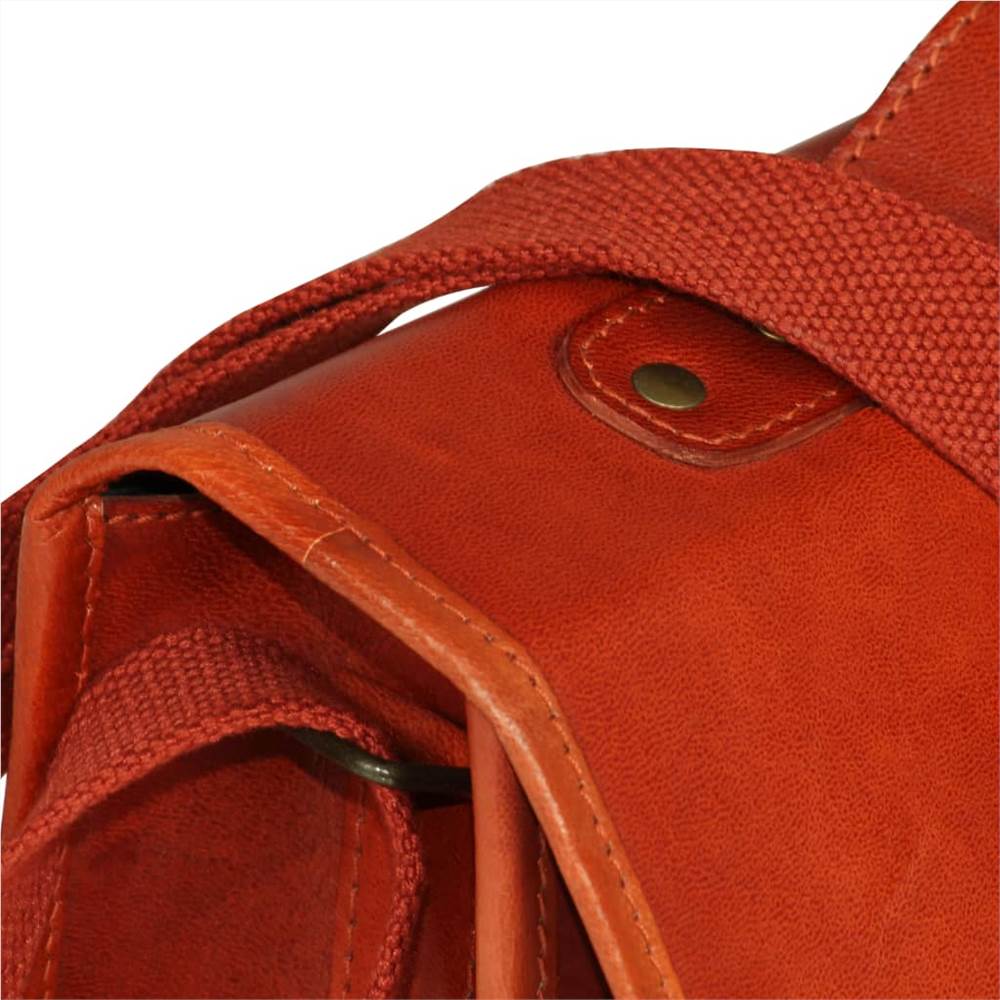 Laptop Bag Real Leather Tan