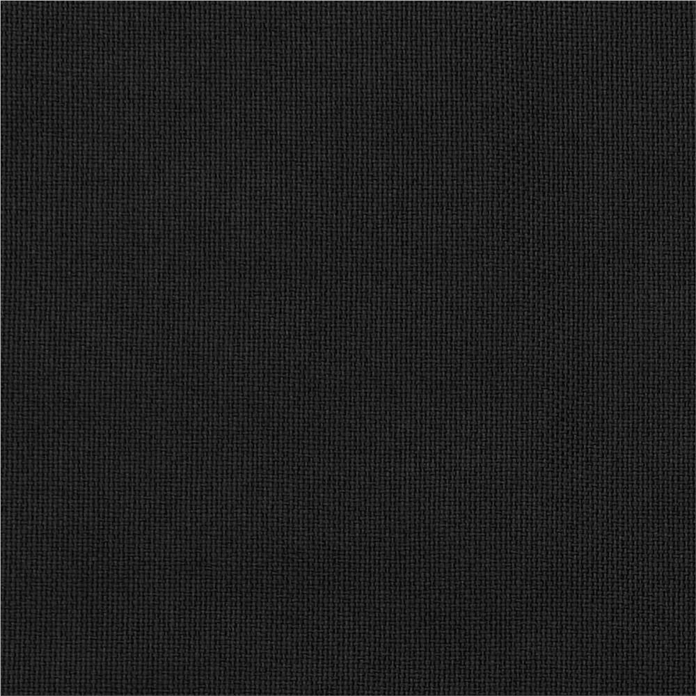 Linen-Look Blackout Curtains with Hooks Black 290x245 cm