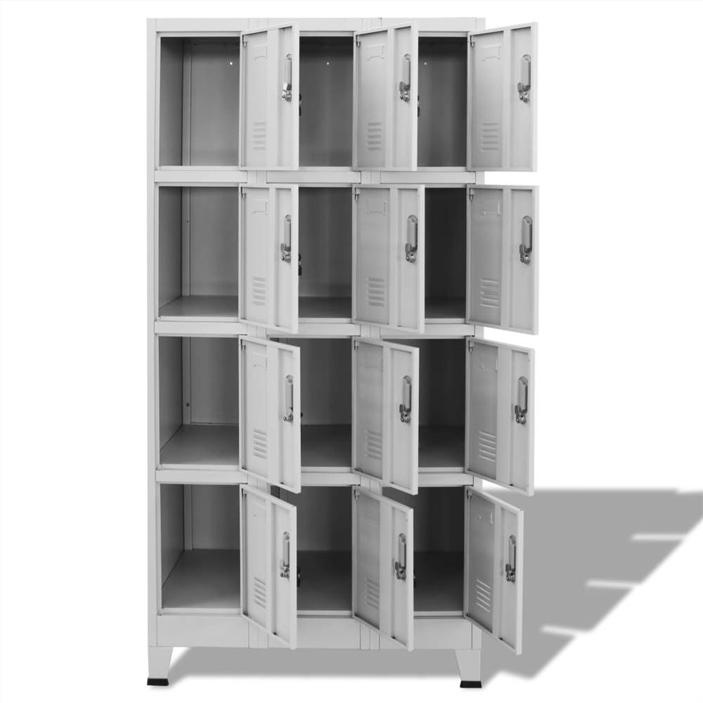 Locker Cabinet with 12 Compartments 90x45x180 cm