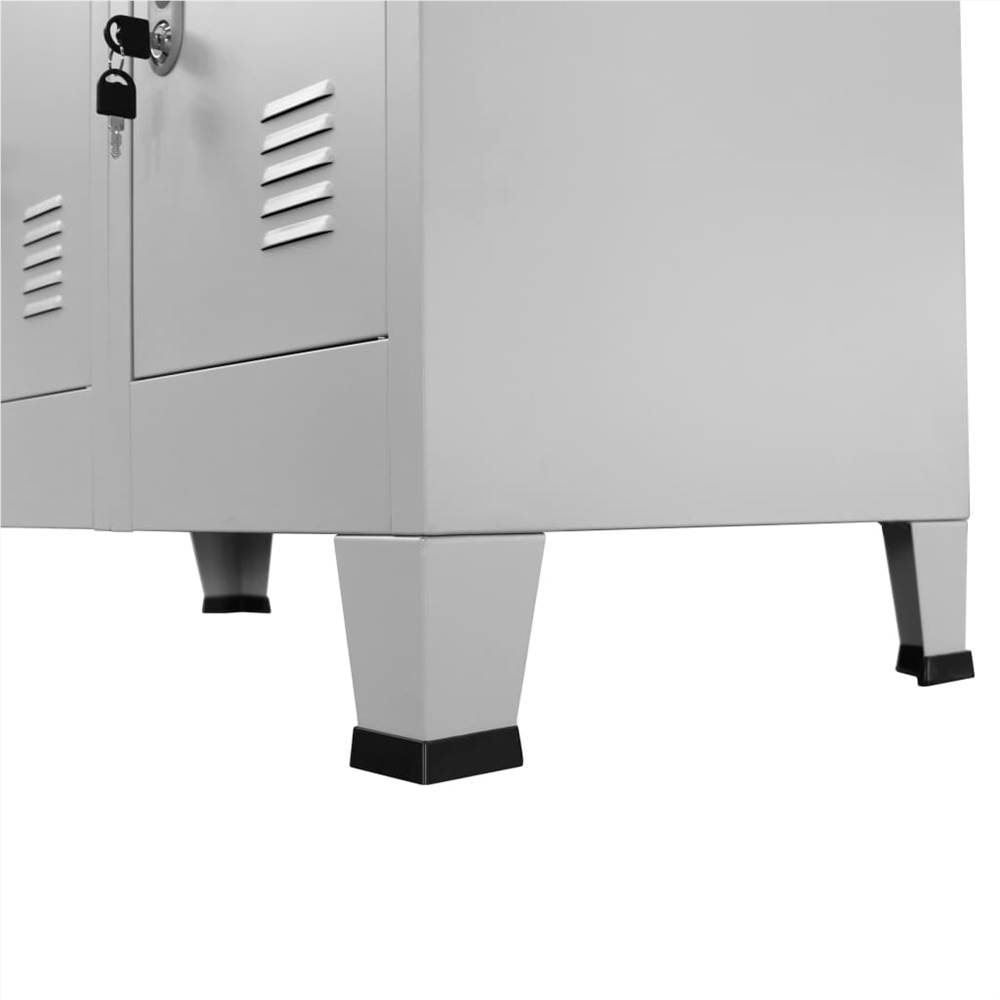 Locker Cabinet with 12 Compartments 90x45x180 cm