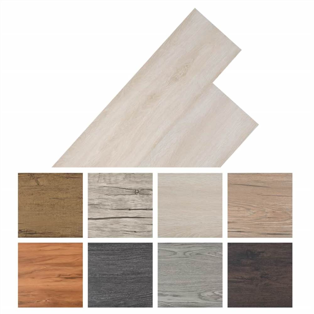 PVC Flooring Planks 5.26 m² 2 mm Oak Classic White