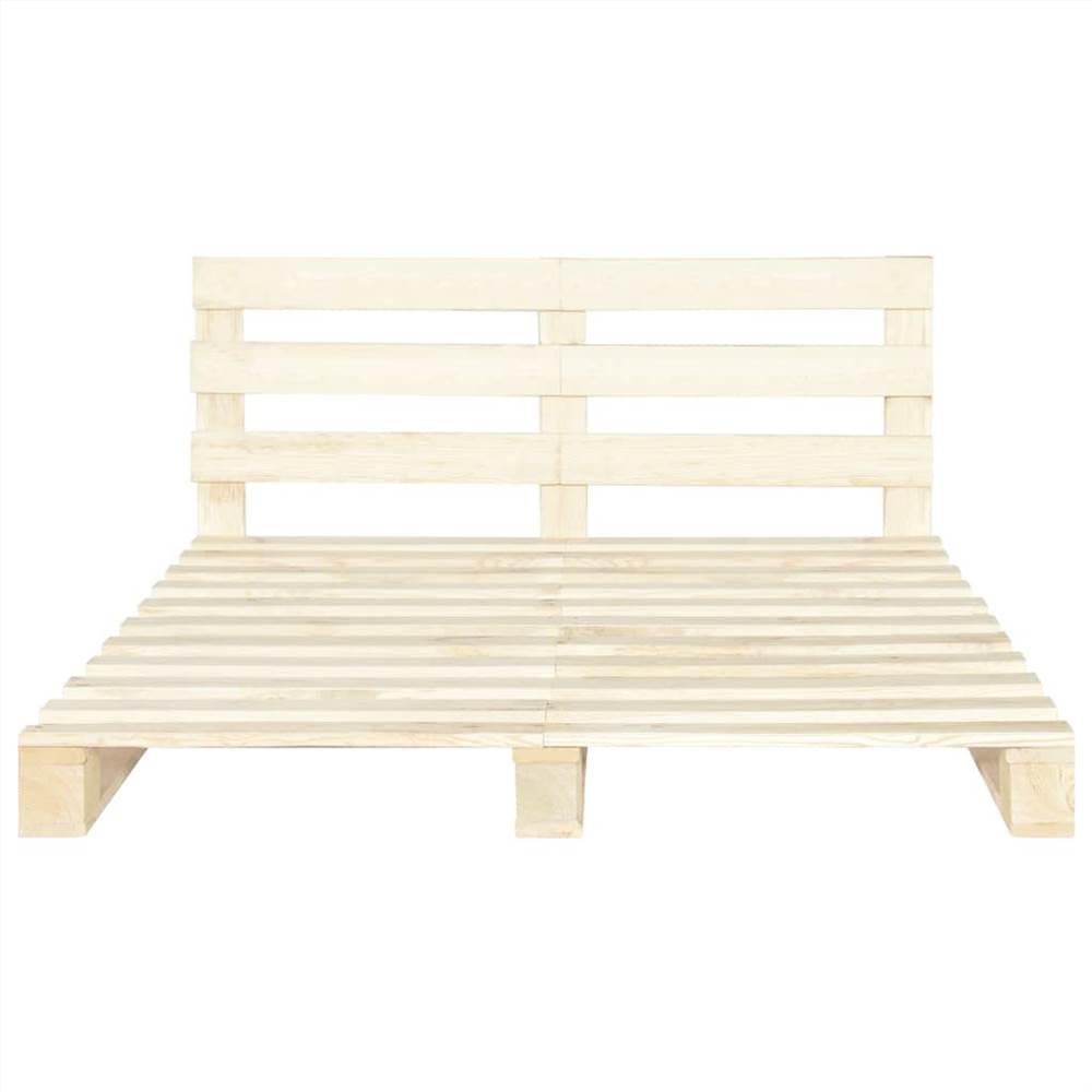 Pallet Bed Frame Solid Pine Wood 140x200 cm