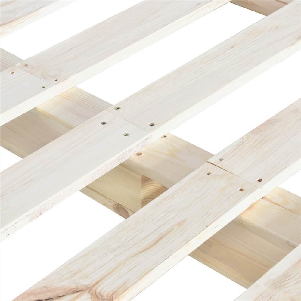 Pallet Bed Frame Solid Pine Wood 140x200 cm