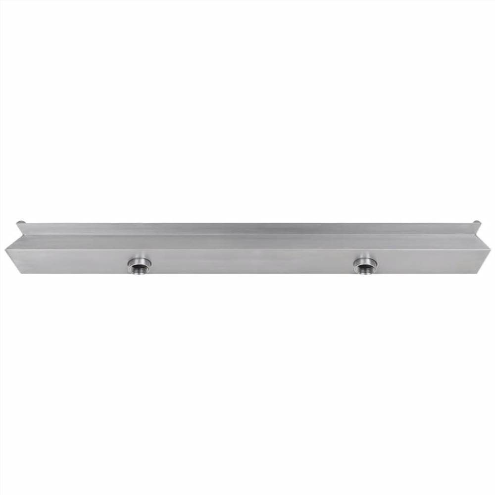 Rectangular Waterfall Pool Fountain Stainless Steel 120 cm