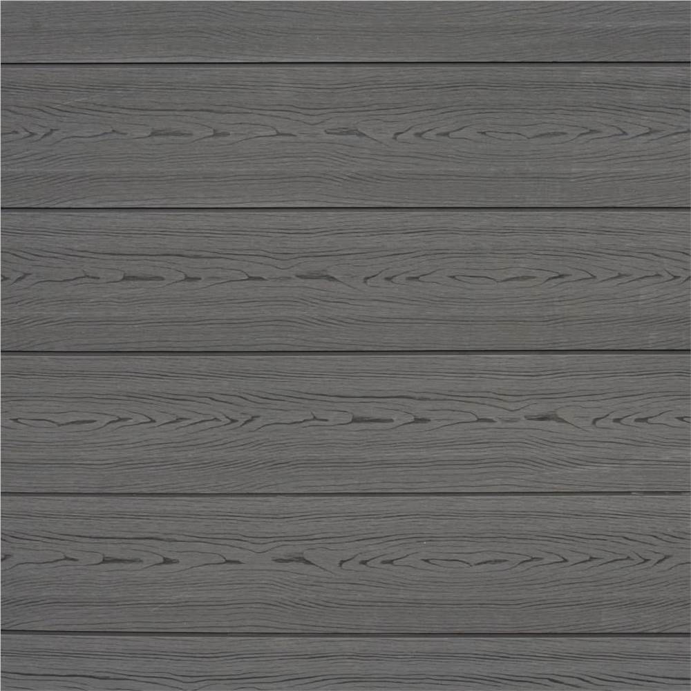 Replacement Fence Boards WPC 7 pcs 170 cm Grey