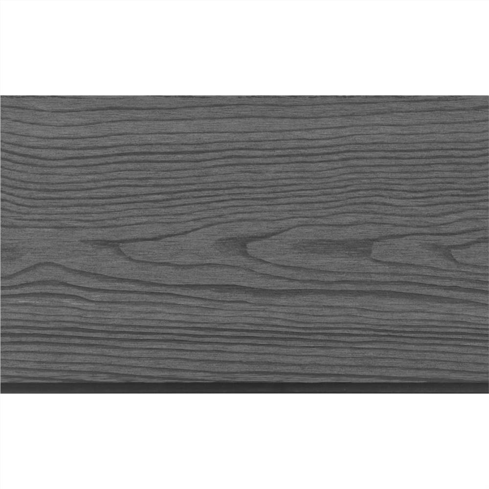 Replacement Fence Boards WPC 7 pcs 170 cm Grey