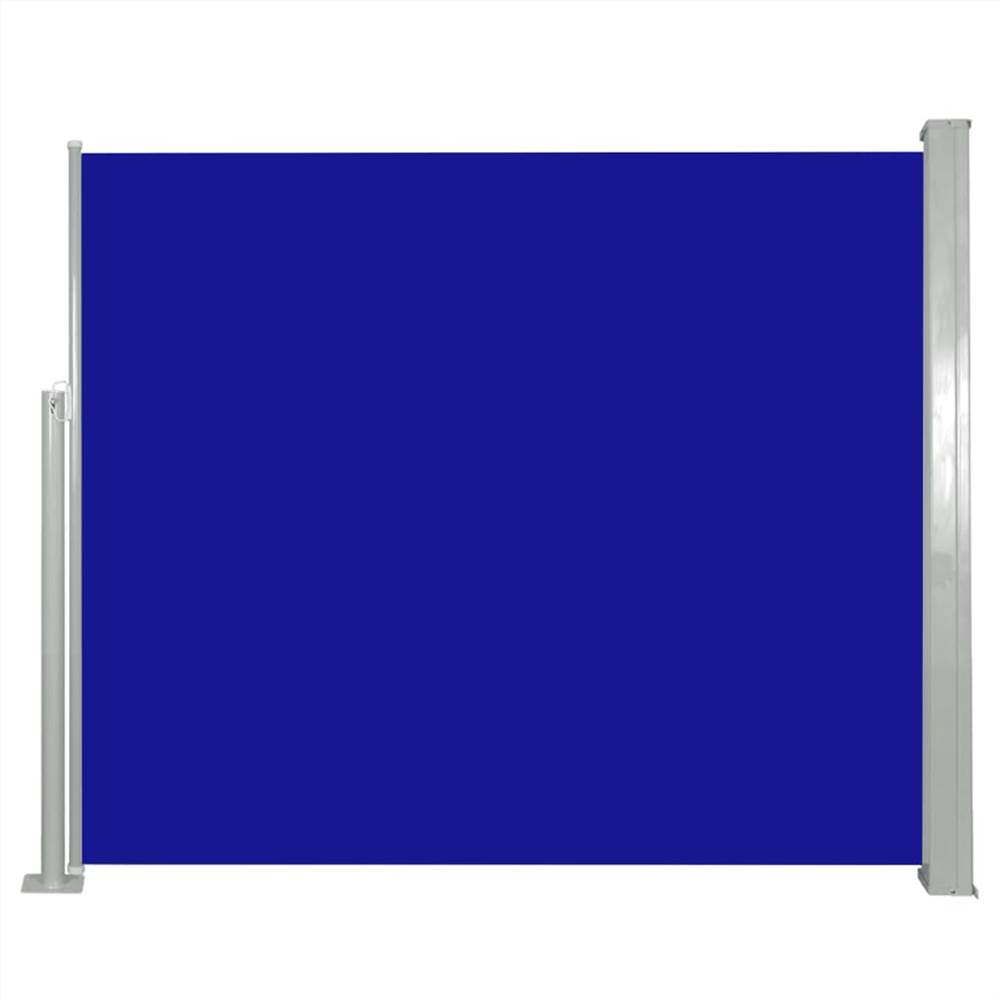 Retractable Side Awning 120 x 300 cm Blue