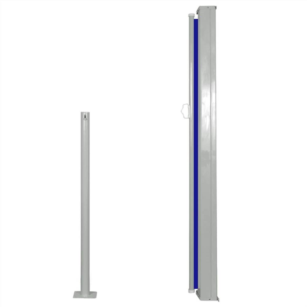 Retractable Side Awning 120 x 300 cm Blue