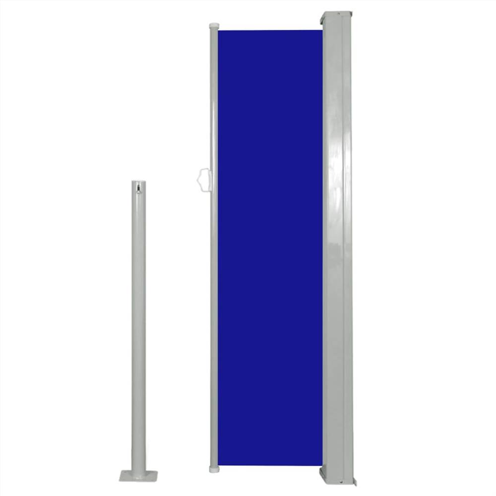Retractable Side Awning 120 x 300 cm Blue