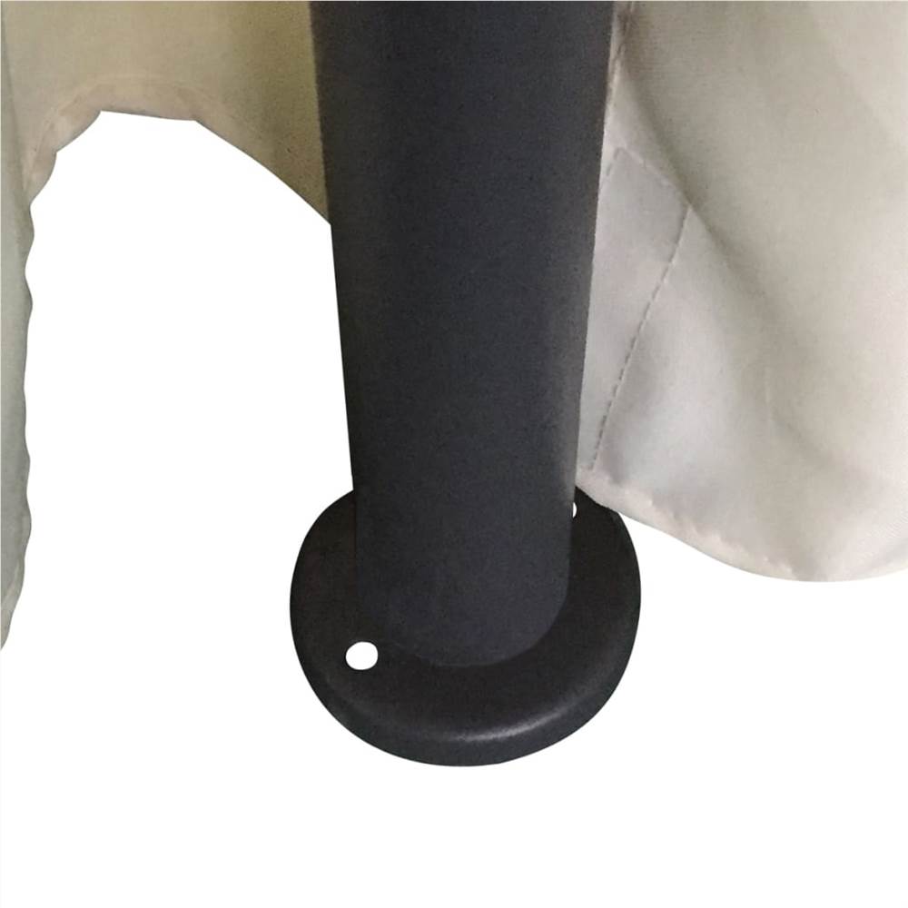 Round Gazebo with Curtains 3,5 x 2,7 m