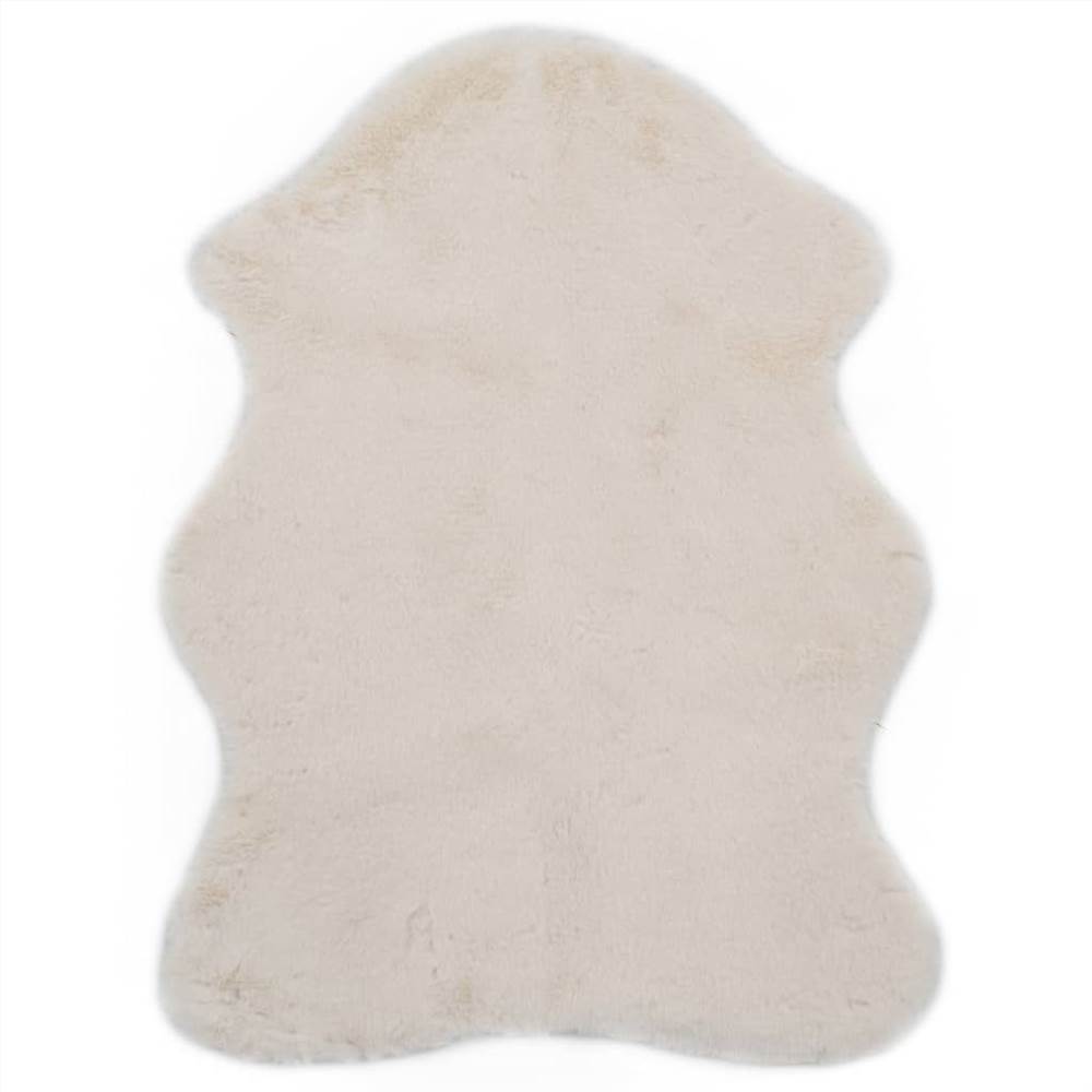 

Rug 65x95 cm Faux Rabbit Fur Cream
