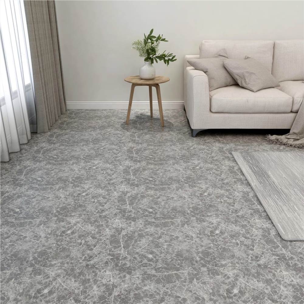 

Self-adhesive Flooring Planks 55 pcs PVC 5.11 m² Concrete Grey