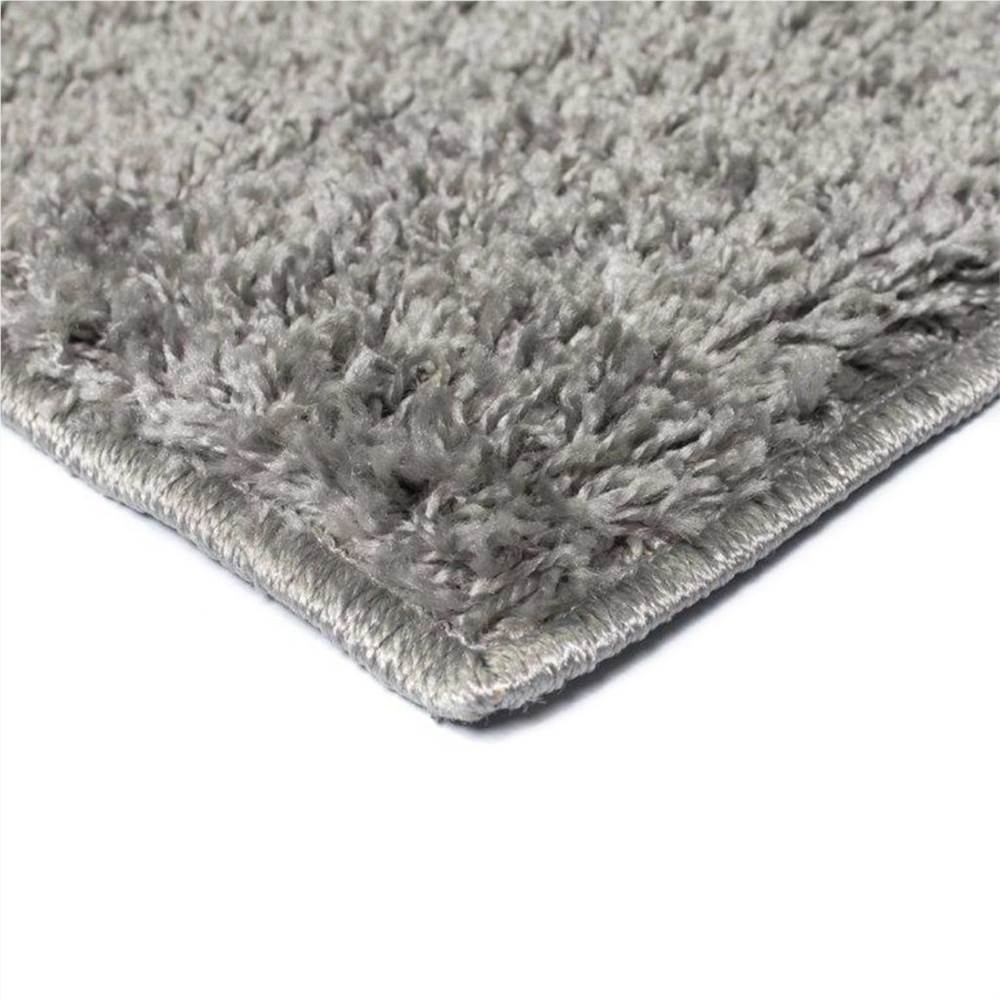 Shaggy Area Rug 140x200 cm Grey