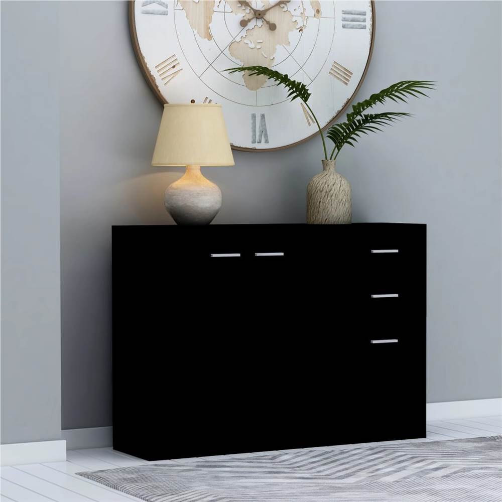 

Sideboard Black 105x30x75 cm Chipboard