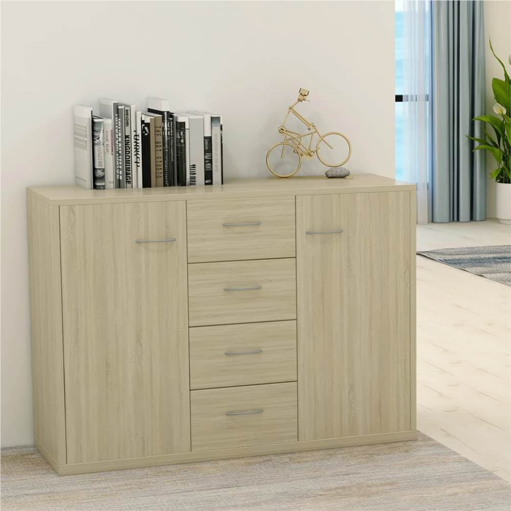 

Sideboard Sonoma Oak 88x30x65 cm Chipboard