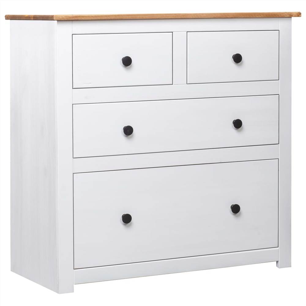 

Sideboard White 80x40x83 cm Pinewood Panama Range