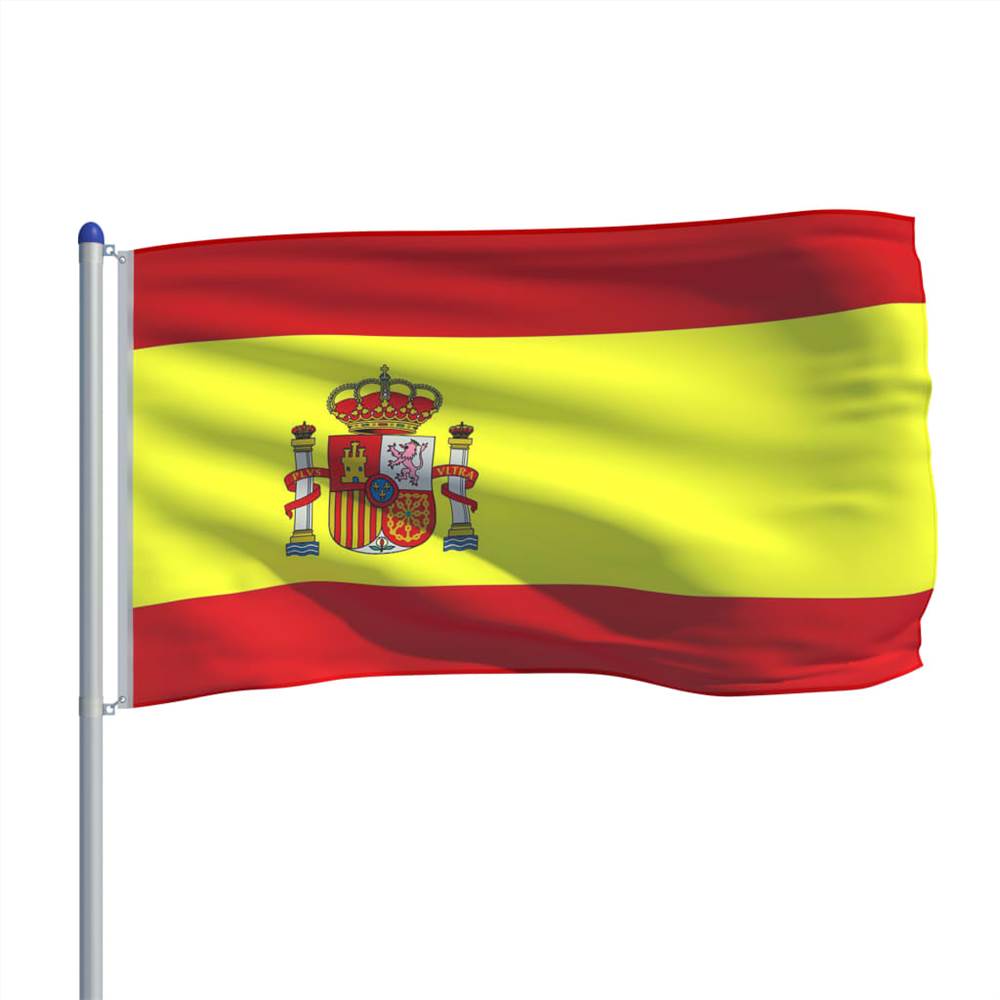 Spain Flag and Pole Aluminium 6 m