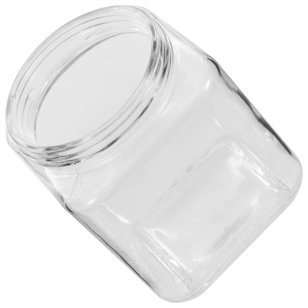 Storage Jars with Silver Lid 6 pcs 800/1200/1700 ml