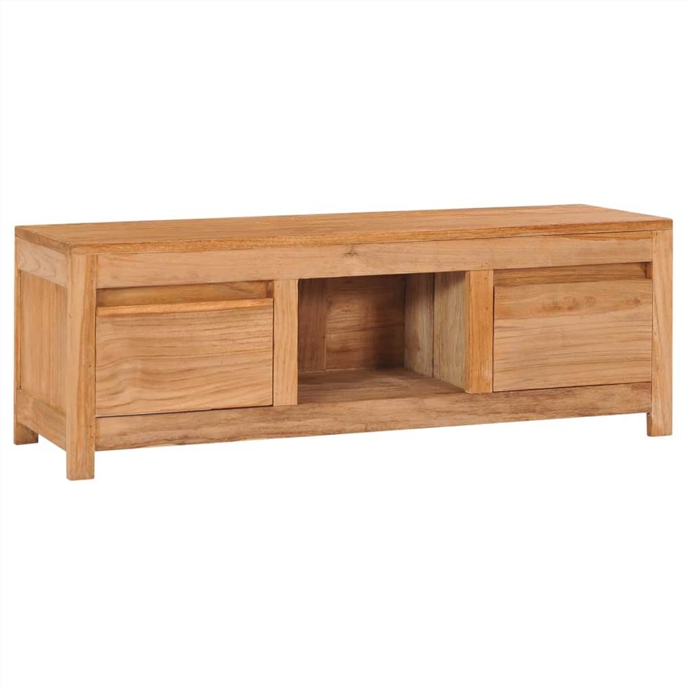 

TV Cabinet 100x30x35 cm Solid Teak Wood