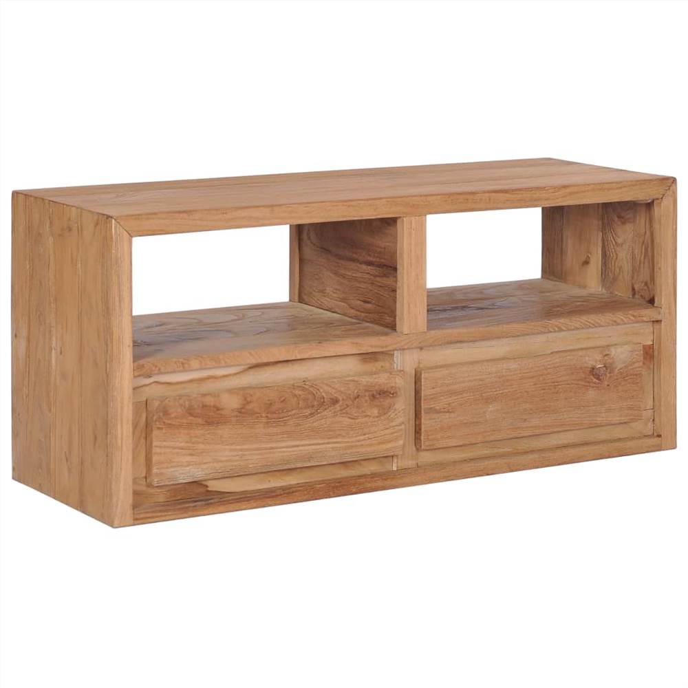 

TV Cabinet 90x30x40 cm Solid Teak Wood