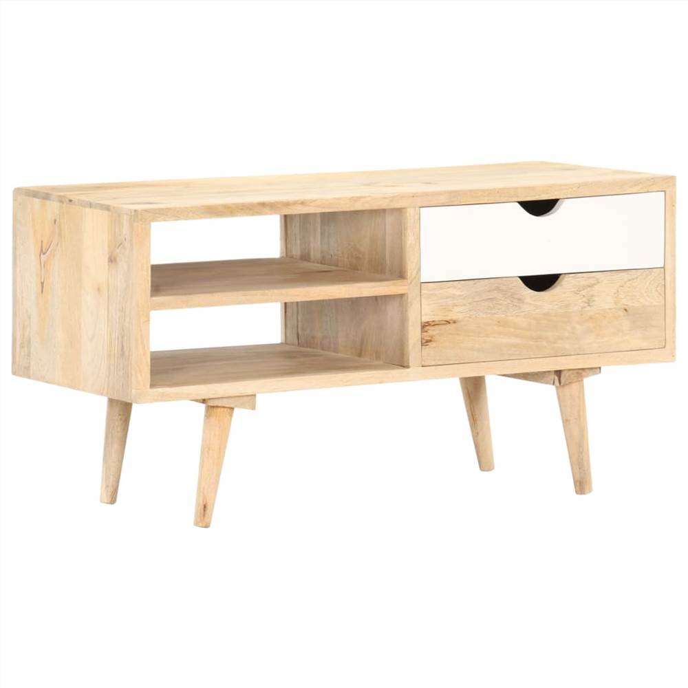 

TV Cabinet 90x35x45 cm Solid Mango Wood