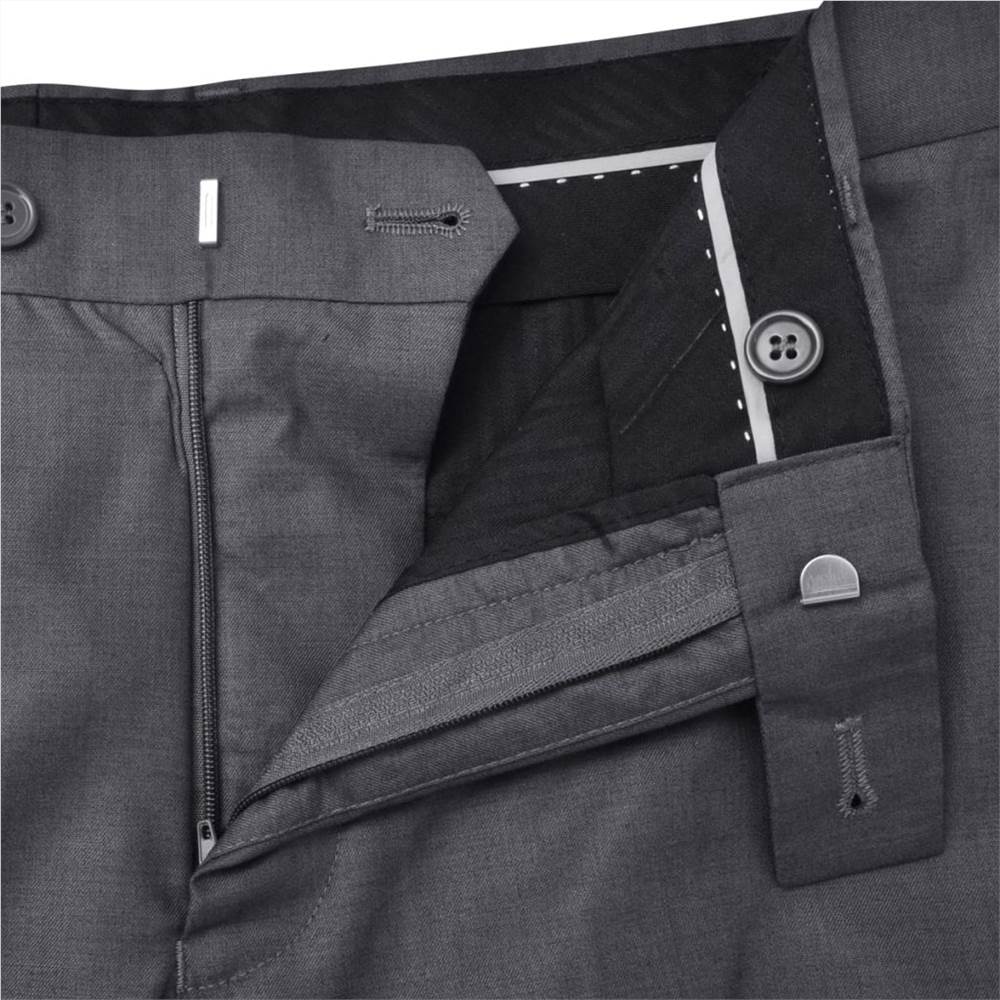 Three Piece Mens Business Suit Size 46 Anthracite Grey