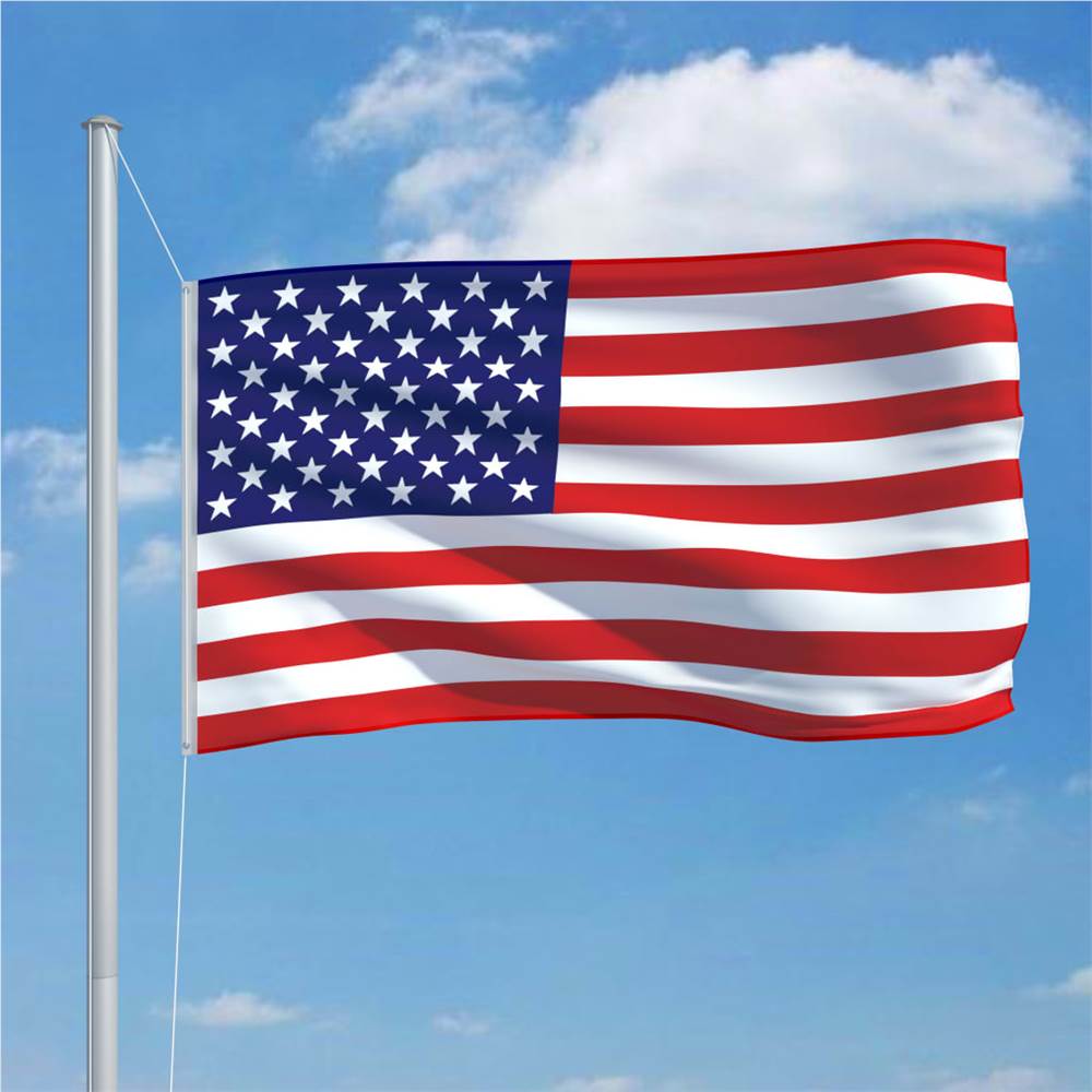 US Flag and Pole Aluminium 6,2 m