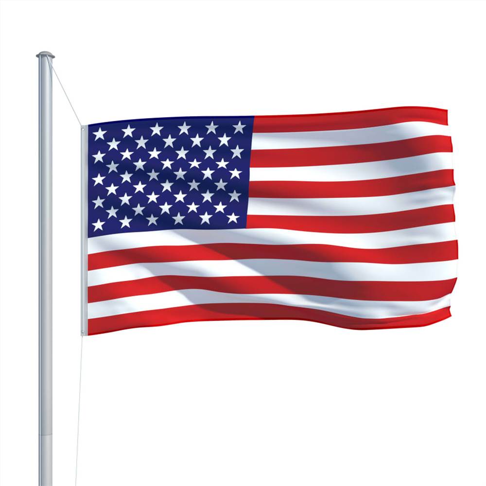 US Flag and Pole Aluminium 6,2 m