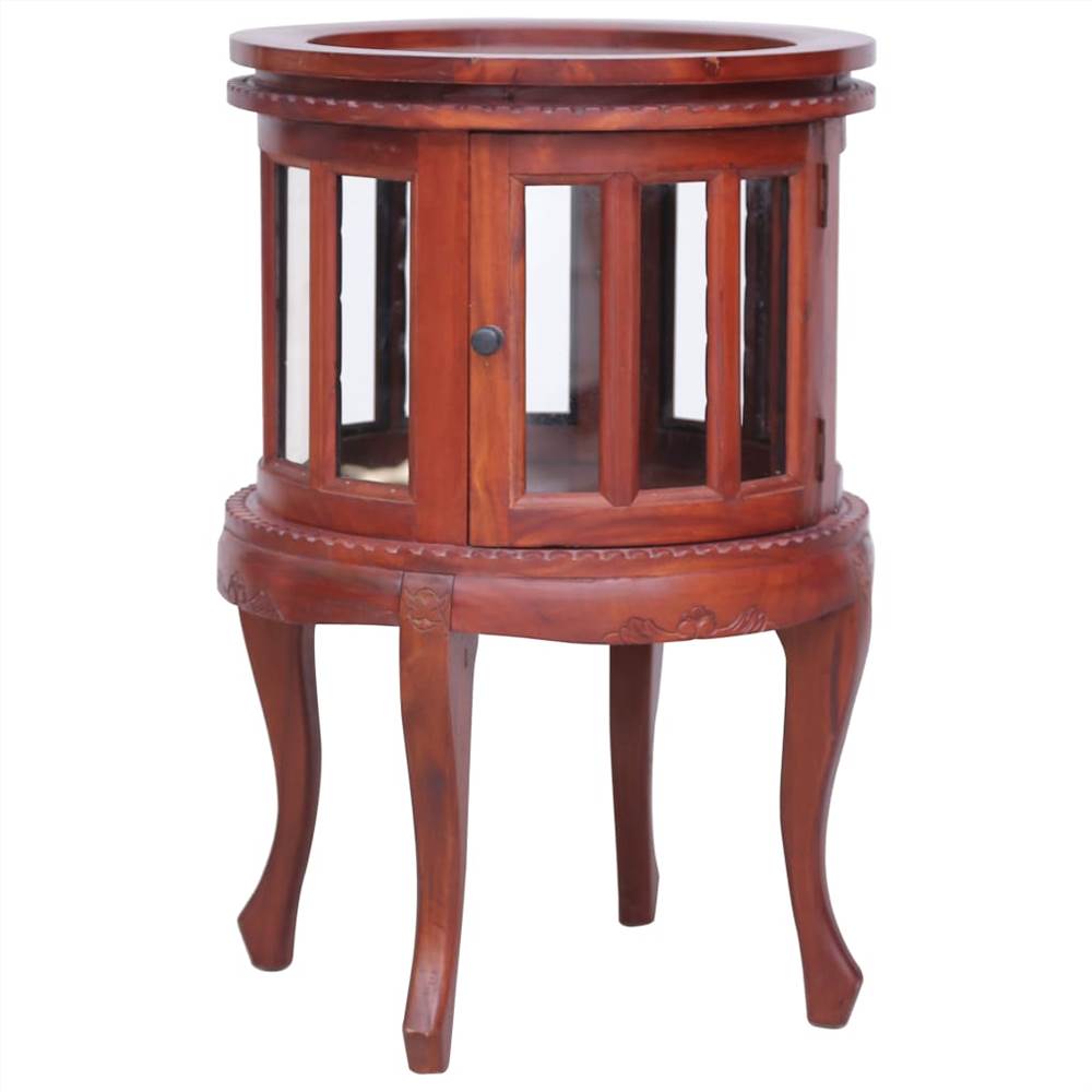 

Vitrine Cabinet Brown 50x50x76 cm Solid Mahogany Wood