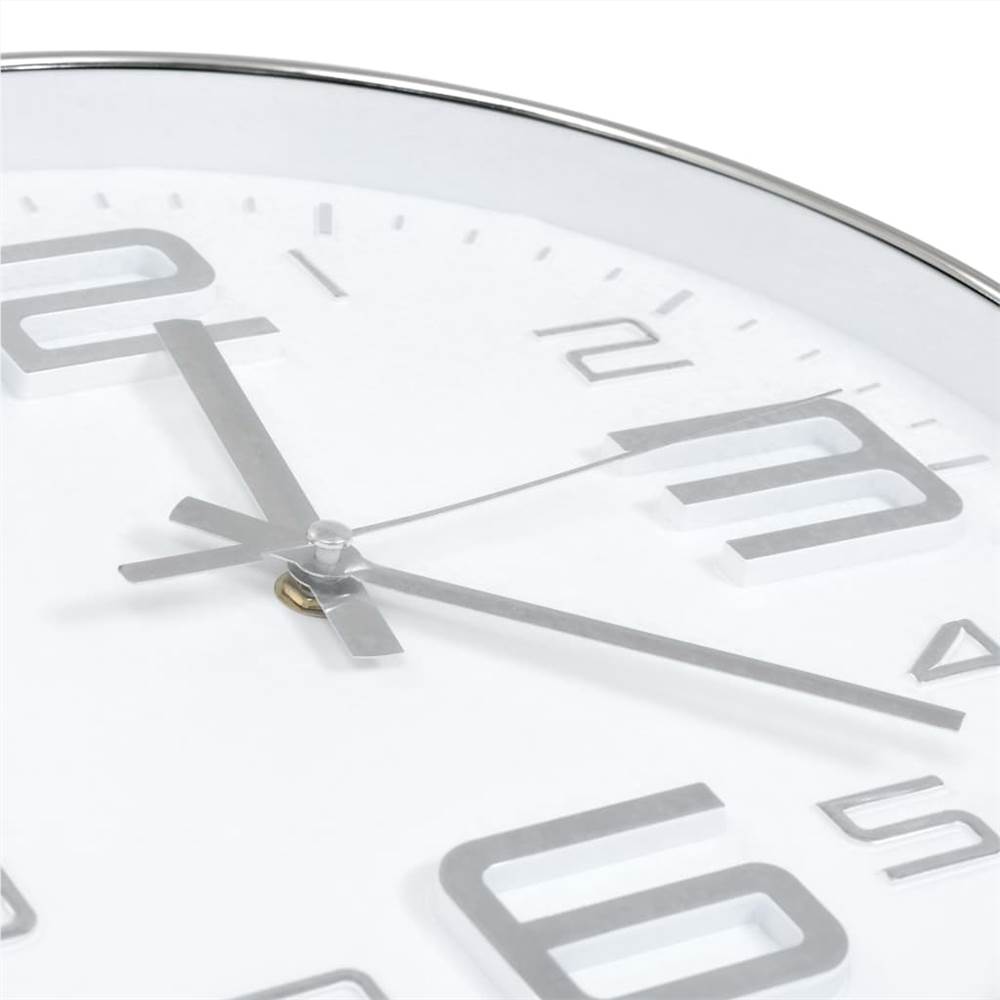 Wall Clock 30 cm Silver