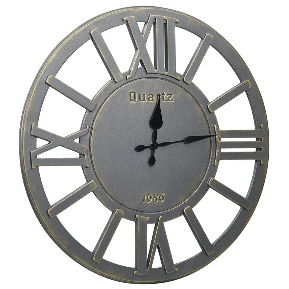 Wall Clock Grey 60 cm MDF