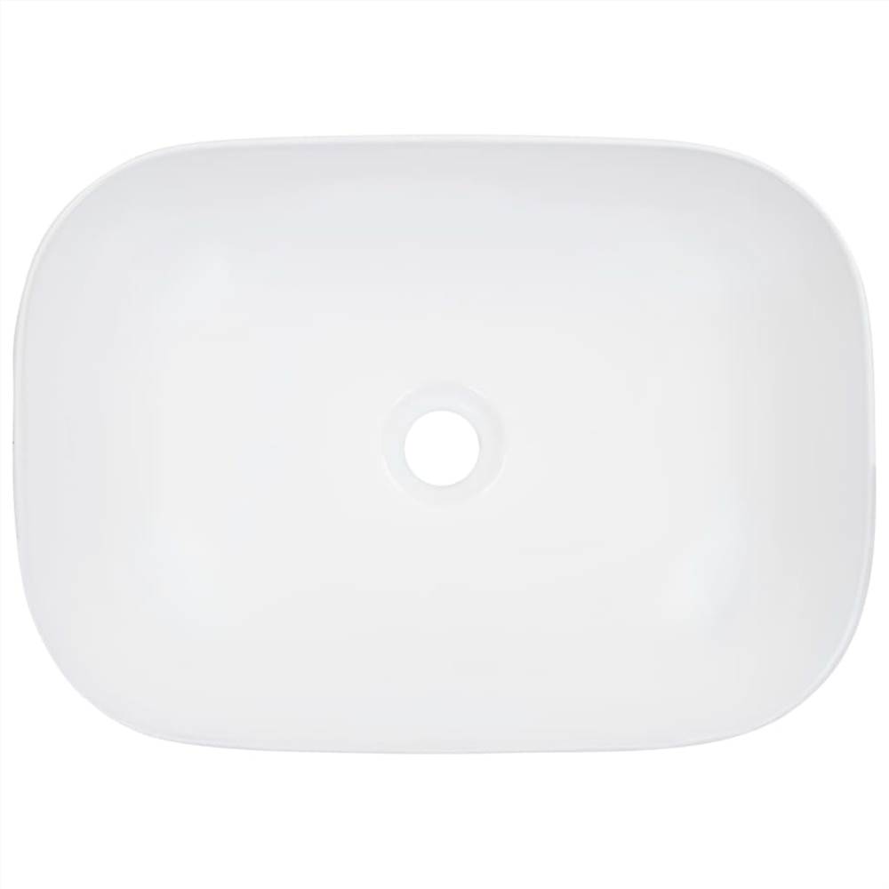 Wash Basin 45.5x32x13 cm Ceramic White