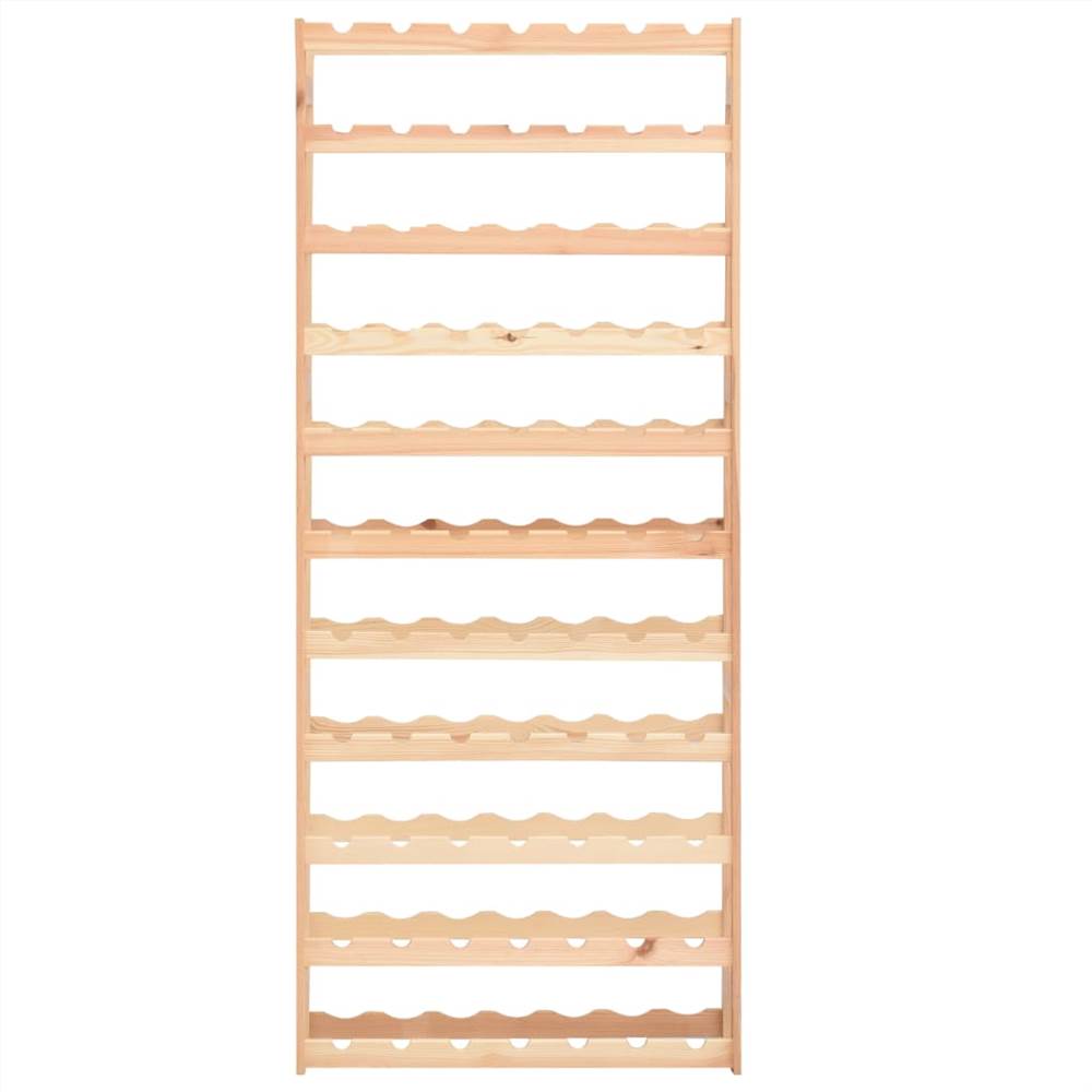Wine Rack for 77 Bottles Pinewood