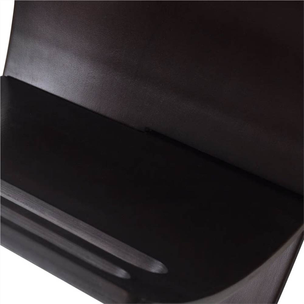 Wooden Magazine Rack Floor Standing Brown